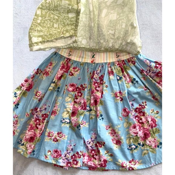 Lottie Mae Knot Dress full skirt Anne Green Gables detachable apron - Picture 2 of 4